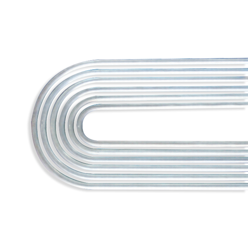 Roestvrijstalen U-vormige pijp